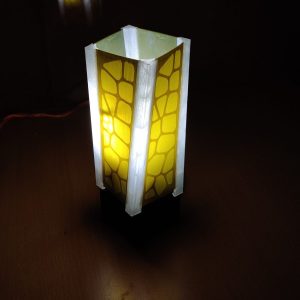 Baba's Light - Koru Square 3D Printable Modern Minimalistic Desk Lamp