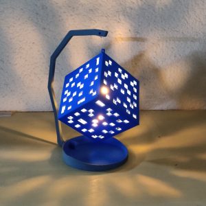 3D Printed Floating Cube Illusion Lamp by Baba's Light